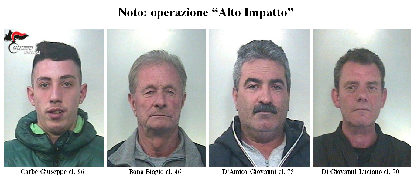 NOTO (SR). CONTROLLI DEI CARABINIERI. “OPERAZIONE ALTO IMPATTO ...